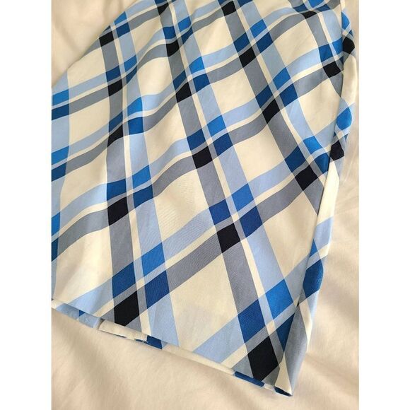 Ann Taylor Pencil Skirt Women's Size‎ 2 Multicolor Plaid Zipper Linen Blend - Picture 2 of 6